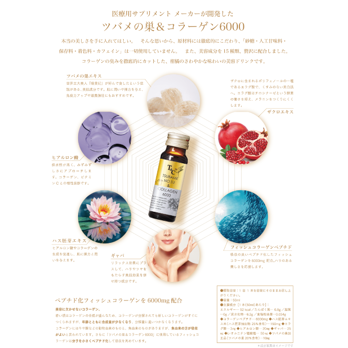 ツバメの巣&コラーゲン6000 10本入り